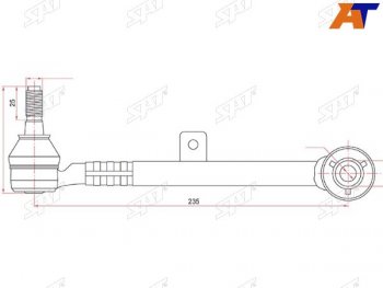 1 239 р. Тяга задняя поперечная TOYOTA ARISTOBREVISCROWNMARK2PROGRESVEROSSALEXUS GSSC300400 97- SAT ST-48705-30080  с доставкой в г. Майкоп. Увеличить фотографию 1