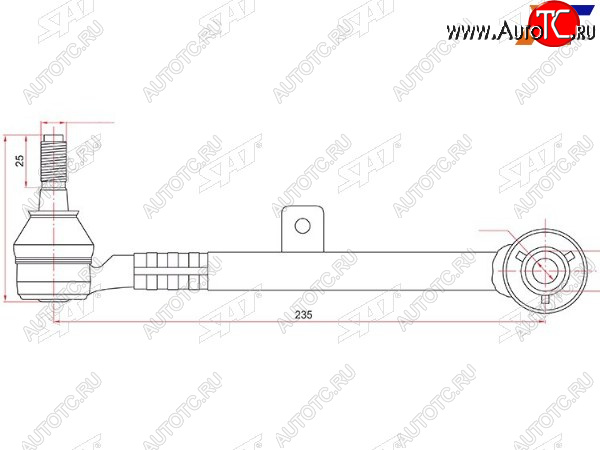 1 239 р. Тяга задняя поперечная TOYOTA ARISTOBREVISCROWNMARK2PROGRESVEROSSALEXUS GSSC300400 97- SAT ST-48705-30080  с доставкой в г. Майкоп