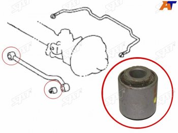 399 р. Сайлентблок Toyota Land Cruiser (J100,J80) 89-07  Land Cruiser Prado (J70) 87-96  Highlander 07-13 SAT ST-48706-60030  с доставкой в г. Майкоп. Увеличить фотографию 1