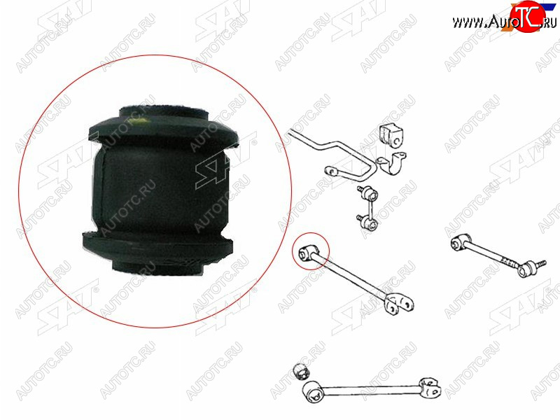 287 р. Сайлентблок Toyota Camry EuropeRussia (XV30,XV40,XV50) 01-18  Camry Japan 01-21  Crown 95-01  Ha SAT ST-48725-22180  с доставкой в г. Майкоп