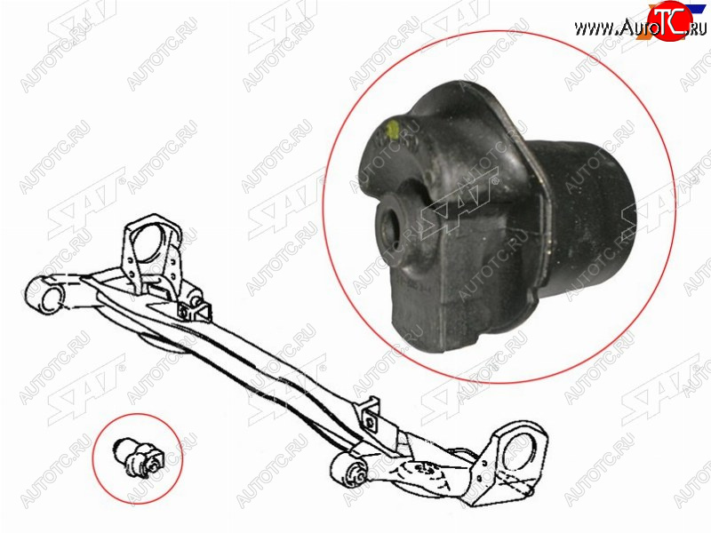 1 199 р. Сайлентблок Toyota Gaia 98-04  Ipsum (SXM10) 96-01  Nadia 98-03 (Зад) SAT ST-48725-44010  с доставкой в г. Майкоп