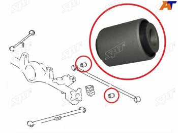 339 р. Сайлентблок Toyota Land Cruiser (J100) 98-07  Land Cruiser Prado (J120,J150) 02-20  Lexus GX 02-09 SAT ST-48725-35040  с доставкой в г. Майкоп. Увеличить фотографию 1