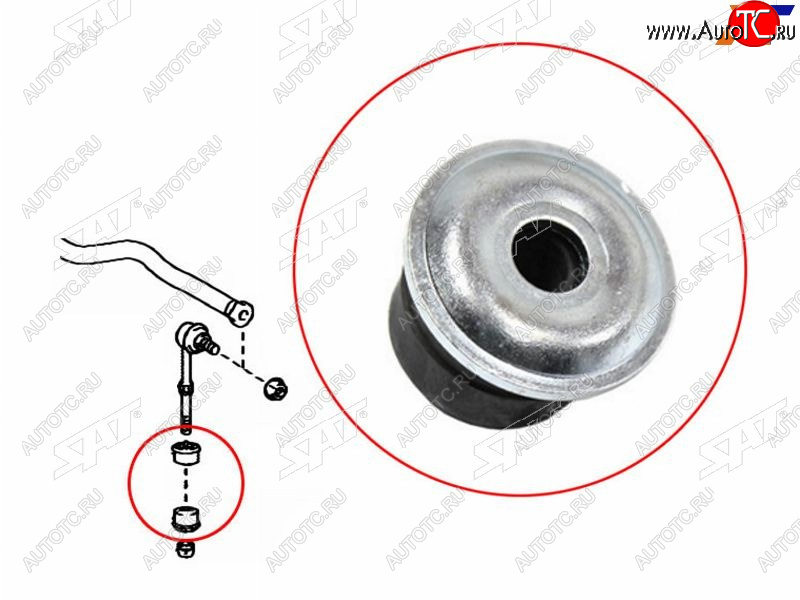 89 р. Втулка линка TOYOTA AURISBLADERUMIONMARK X ZIORAV4 05- NO.2 SAT ST-48817-42021  с доставкой в г. Майкоп