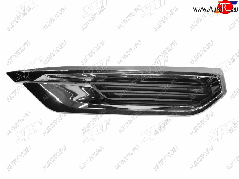 1 599 р. Правый молдинг переднего бампера SAT Haval F7x дорестайлинг (2019-2022) (хром)  с доставкой в г. Майкоп