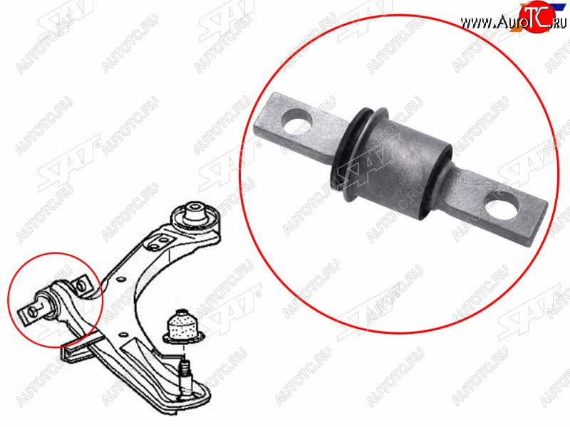 849 р. Сайлентблок переднего рычага передний HONDA STEPWGN 05-09 SAT ST-51391-SLJ-902  с доставкой в г. Майкоп