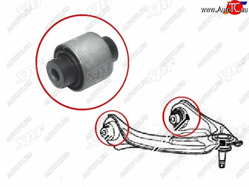 349 р. Сайлентблок Honda Accord 02-13  Odyssey 03-13  Inspire 03-07  Legend 04-12 SAT ST-51450-SDA-A01B  с доставкой в г. Майкоп