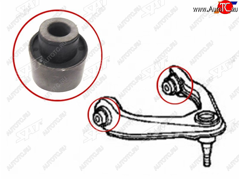 236 р. Сайлентблок Honda Civic 95-00  Civic Ferio 95-00  CR-V 95-01  Domani 92-00 (Сверху Перед) SAT ST-51450-S04-013  с доставкой в г. Майкоп