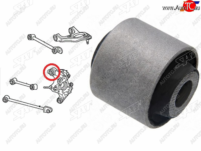 287 р. Сайлентблок Honda Accord 08-13 SAT ST-52210-TC0-T00-U  с доставкой в г. Майкоп