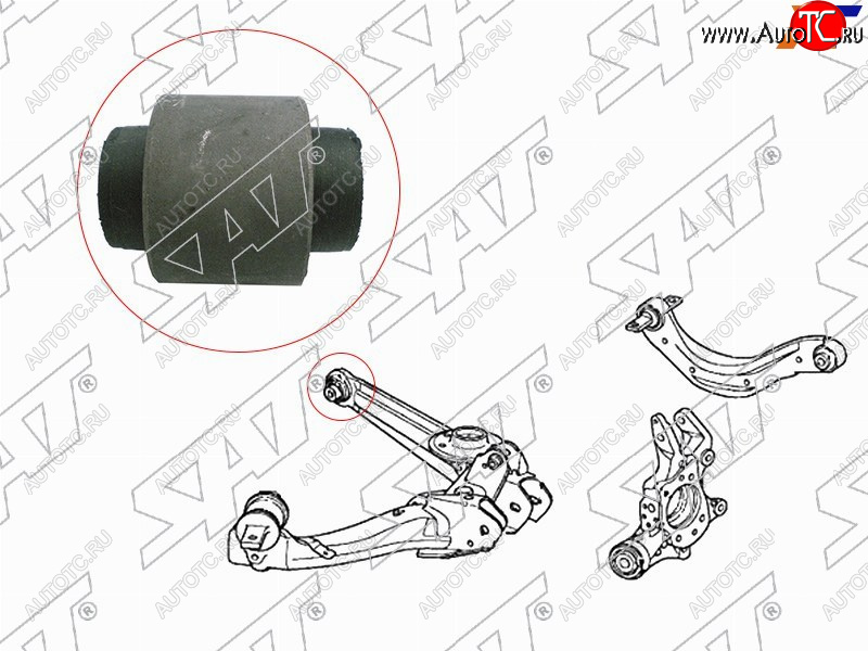 299 р. Сайлентблок Honda Civic 00-12  Civic Ferio 00-05  CR-V 01-06  Odyssey 01-10 (Снизу Зад) SAT ST-52364-S5A-004  с доставкой в г. Майкоп