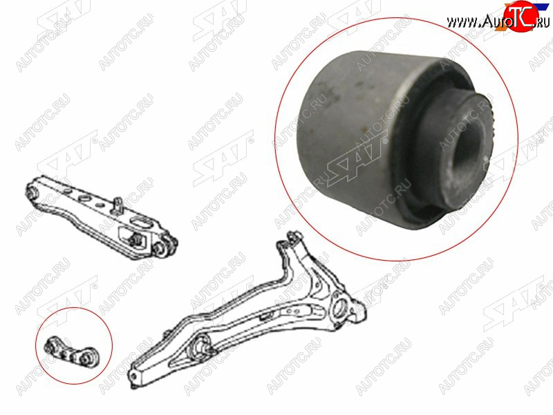 211 р. Сайлентблок Honda Civic 87-00  Civic Ferio 91-00  CR-V 95-01  Ballade 83-87 (Зад) SAT ST-52343-SH3-004  с доставкой в г. Майкоп