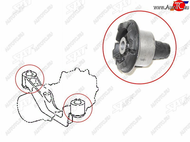 529 р. Сайлентблок Lexus RX 08-15 SAT ST-52380-48070B  с доставкой в г. Майкоп