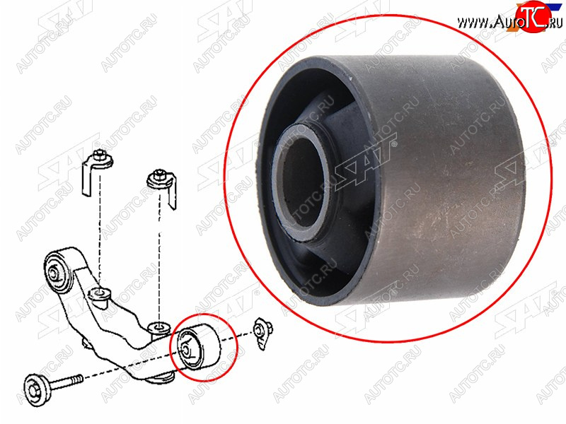 629 р. Сайлентблок Toyota Allion (T260) 07-21  Harrier (XU10,XU30) 97-13  Premio 07-21  Wish 03-17  Lex SAT ST-52380-48040B  с доставкой в г. Майкоп