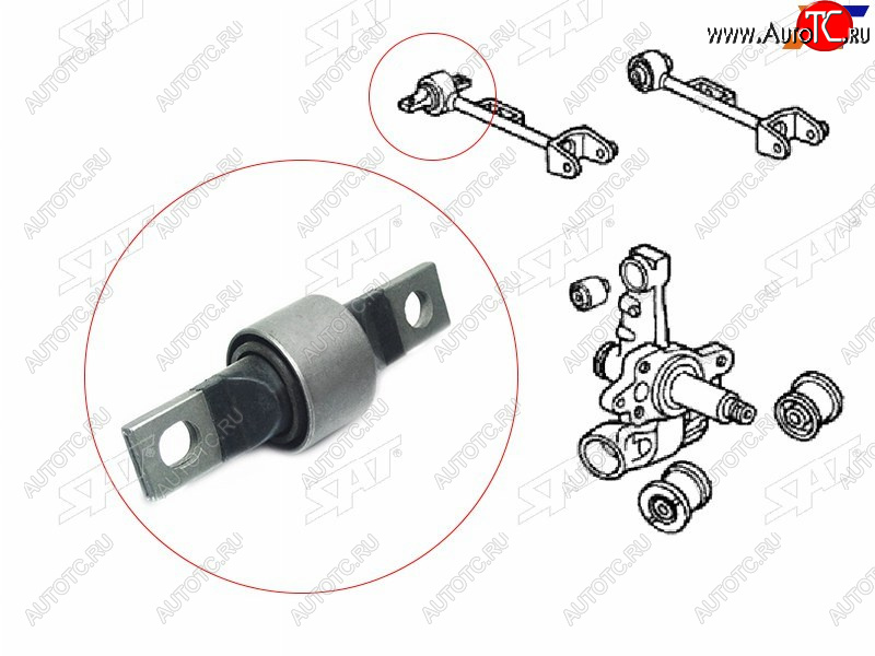 939 р. Сайлентблок Honda Civic 00-06  Civic Ferio 00-05 SAT ST-52390-S5H-000  с доставкой в г. Майкоп