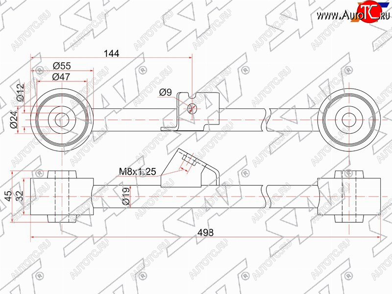 1 999 р. Тяга задняя продольная нижняя HONDA HR-V LH SAT ST-52380-S2H-000  с доставкой в г. Майкоп
