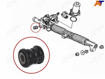 177 р. Втулка рулевой рейки Honda Civic 00-06  Civic Ferio 00-05  Fit 01-07  Mobilio 01-08 SAT ST-53010-S5S-000B  с доставкой в г. Майкоп. Увеличить фотографию 2