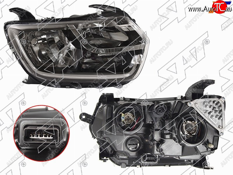6 249 р. Фара правая SAT Renault Duster HM рестайлинг (2021-2024)  с доставкой в г. Майкоп
