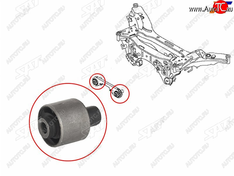 639 р. Сайлентблок Nissan Qashqai 06-22  X-Trail 13-22  Renault Kaptur 16-20  Nissan Dualis 07-14  Qash SAT ST-55419-JD60C  с доставкой в г. Майкоп