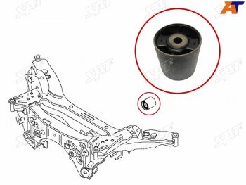 629 р. Сайлентблок Nissan Qashqai 06-22  X-Trail 07-22  Dualis 07-14  Qashqai+2 08-14 SAT ST-55476-JD600  с доставкой в г. Майкоп. Увеличить фотографию 2