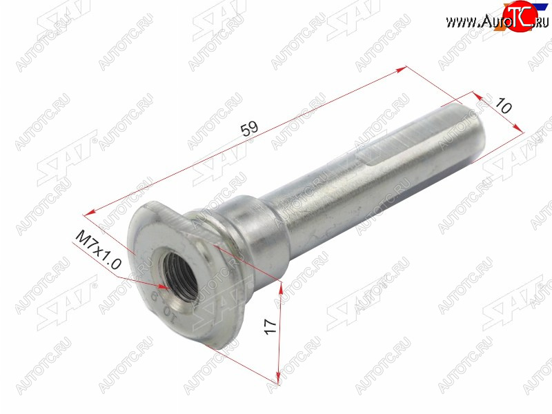 107 р. Направляющая суппорта FR HYUNDAI SANTA FE 00-06TERRACAN 01-TIBURON 96- SAT ST-58161-33000  с доставкой в г. Майкоп