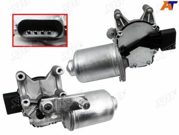 2 399 р. Мотор трапеции стеклоочистителя SKODA FABIA ROOMSTER 07-15 SAT ST-5J1955113A  с доставкой в г. Майкоп. Увеличить фотографию 1