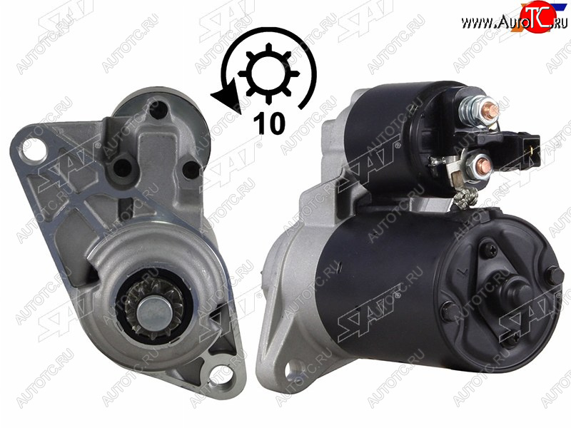 6 799 р. Стартер Volkswagen Golf 97-06  Polo 01-09  Audi A2 99-05  SEAT Cordoba 03-06  Ibiza 02-06  Skod SAT ST-64-0012  с доставкой в г. Майкоп