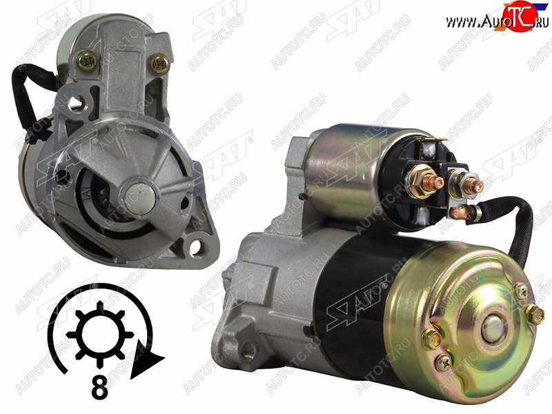 4 099 р. Стартер Hyundai Sonata 91-93  Kia Sorento 02-06  Mitsubishi Pajero 81-03  Pajero Sport 96-21  Hy SAT ST-64-0074  с доставкой в г. Майкоп