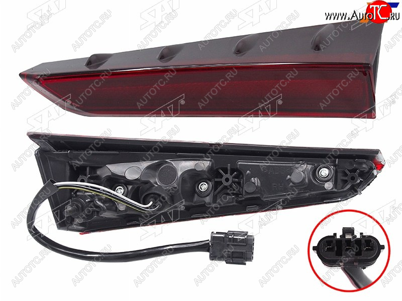 2 859 р. Правый фонарь (LED, внутренний) SAT Hyundai Sonata DN8 (2019-2022)  с доставкой в г. Майкоп