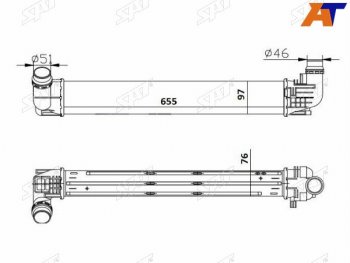 5 399 р. Интеркулер RENAULT DUSTER 1.5D 10- SAT ST-8200880552  с доставкой в г. Майкоп. Увеличить фотографию 1