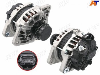 12 199 р. Генератор HYUNDAI I30 12-17IX20 15-19KIA RIO 12-15CEED 1.41.6 12-18 G4F# 12V 90A                 SAT ST-85-0056  с доставкой в г. Майкоп. Увеличить фотографию 2
