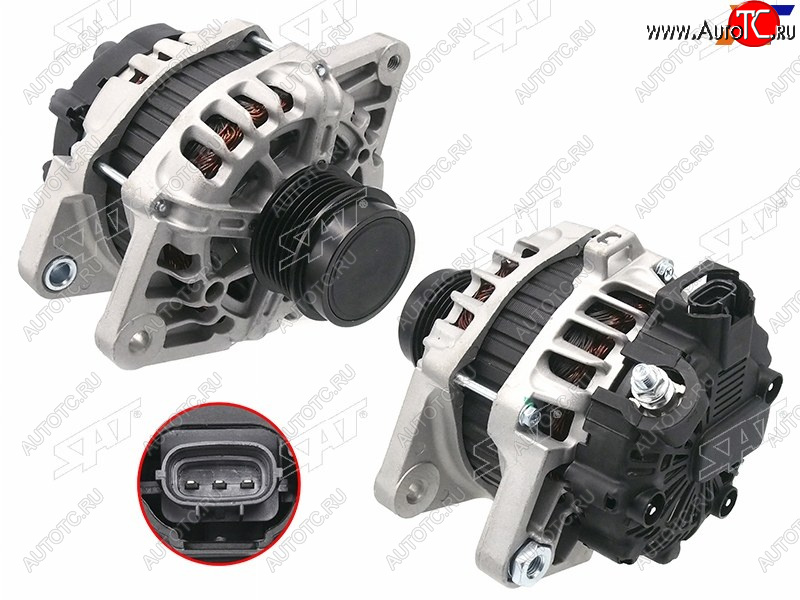 12 199 р. Генератор HYUNDAI I30 12-17IX20 15-19KIA RIO 12-15CEED 1.41.6 12-18 G4F# 12V 90A                 SAT ST-85-0056  с доставкой в г. Майкоп