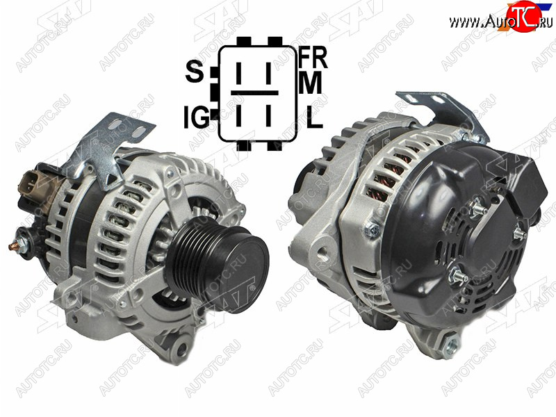 14 599 р. Генератор TOYOTA CAMRYMARK X ZIO 2.4 07-RAV4 2.4 05-08 2AZ 12V 100A(восстановленный) SAT ST-85-0052  с доставкой в г. Майкоп