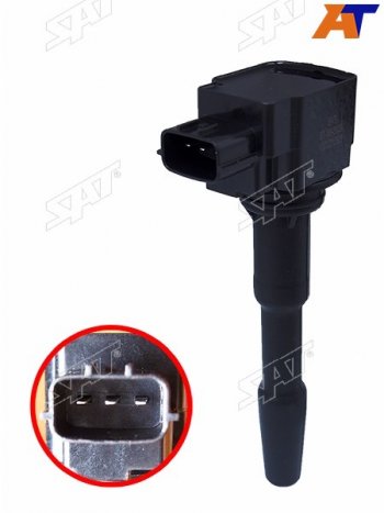 1 699 р. Катушка зажигания NISSAN JUKE F15 1.2PULSAR VII N17 1.2QASHKAI II J11RENAULT CAPTUR H5J5 0.91.2 SAT ST-86-0028  с доставкой в г. Майкоп. Увеличить фотографию 3