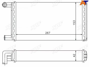 1 299 р. Радиатор отопителя салона MERCEDES G-CLASS 79-T1 77-96 (трубчатый) SAT ST-87-0038  с доставкой в г. Майкоп. Увеличить фотографию 4