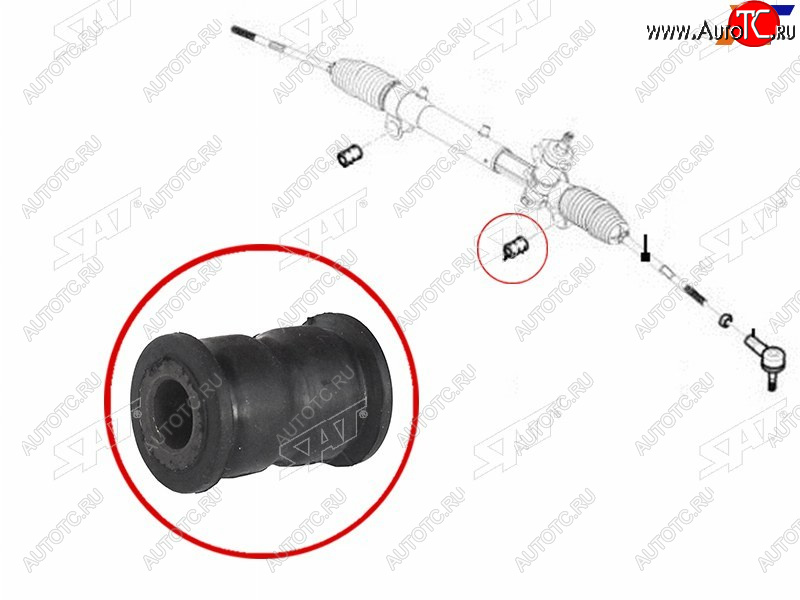 329 р. Втулка рулевой рейки Chevrolet Captiva 06-15  Opel Antara 06-15  Daewoo Winstorm 06-10 SAT ST-93743424B  с доставкой в г. Майкоп
