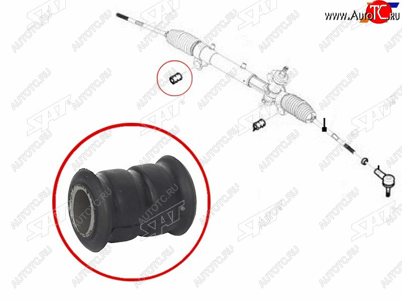 199 р. Втулка рулевой рейки Chevrolet Captiva 06-15  Opel Antara 06-15  Daewoo Winstorm 06-10 SAT ST-93743423B  с доставкой в г. Майкоп