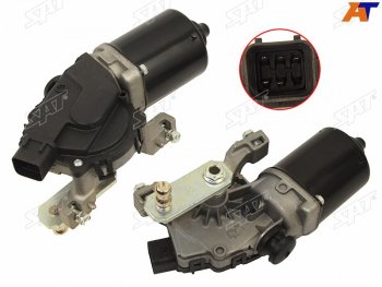 3 079 р. Мотор трапеции стеклоочистителя KIA RIO 05-11HYUNDAI ACCENT 06-10SONATA NF V 04-09 SAT ST-98110-1G000  с доставкой в г. Майкоп. Увеличить фотографию 1