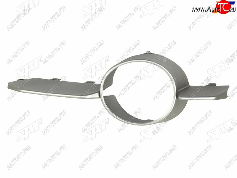 1 179 р. Левый молдинг оправы ПТФ SAT BMW X6 E71 дорестайлинг (2008-2012) (хром)  с доставкой в г. Майкоп