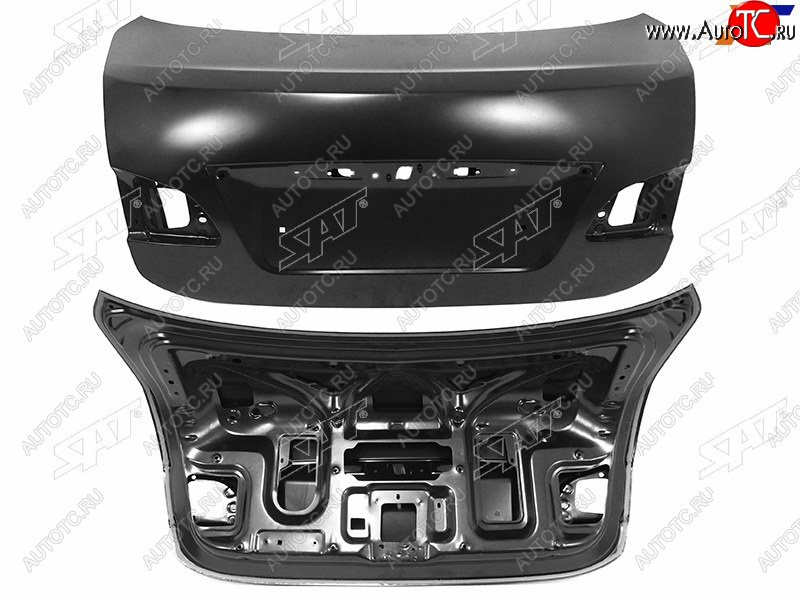 14 349 р. Крышка багажника SAT Nissan Almera G15 седан (2012-2019) (под один молдинг для RUS)  с доставкой в г. Майкоп