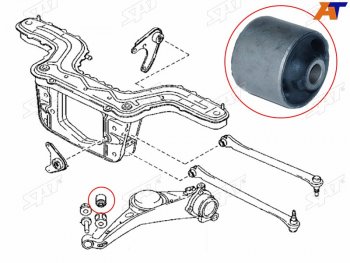 519 р. Сайлентблок Ford EcoSport 14-23  Escape 00-06  Mazda Tribute 00-07 SAT ST-E112-28-460  с доставкой в г. Майкоп. Увеличить фотографию 3