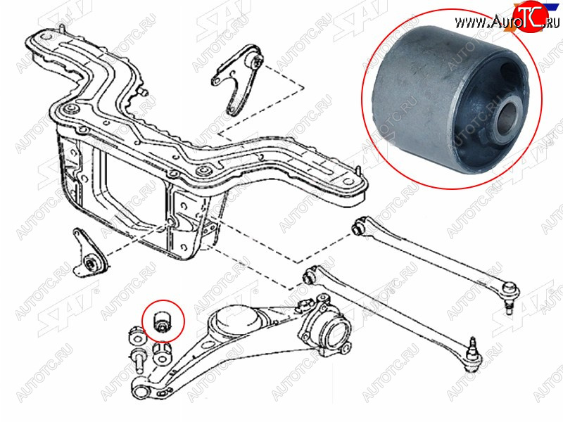 519 р. Сайлентблок Ford EcoSport 14-23  Escape 00-06  Mazda Tribute 00-07 SAT ST-E112-28-460  с доставкой в г. Майкоп
