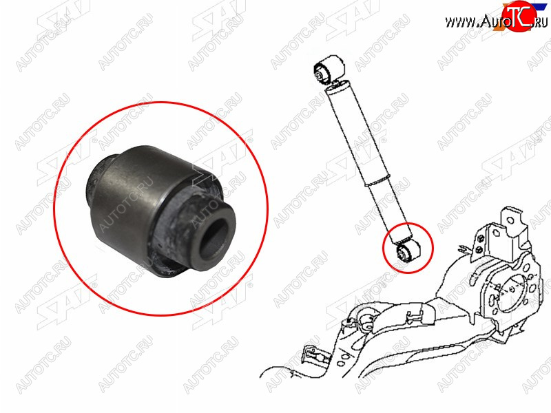 579 р. Сайлентблок Nissan Qashqai 06-13  X-Trail 07-15  Qashqai+2 08-14  Renault Koleos 08-16 SAT ST-E6210-JG01A-B2  с доставкой в г. Майкоп