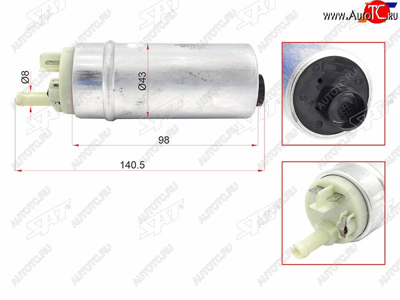 1 999 р. Топливный насос BMW E46 00-05E39 00-04E60 03-06E83 04-E53 00-06 SAT ST-FP24  с доставкой в г. Майкоп