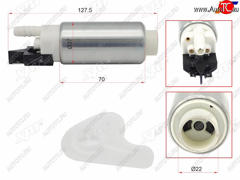 1 199 р. Топливный насос CITROEN C4C5BERLINGOPEUGEOT307206607PARTNERRENAULT SAT ST-FP21  с доставкой в г. Майкоп