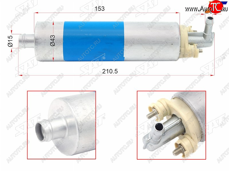 4 199 р. Топливный насос Mercedes W124W140W163W202W210W220W461 SAT ST-FP19  с доставкой в г. Майкоп