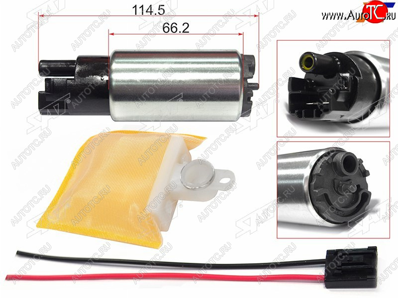 1 099 р. Топливный наcос 12V, 3BAR, 90LH  1KRFE SAT ST-FP12  с доставкой в г. Майкоп