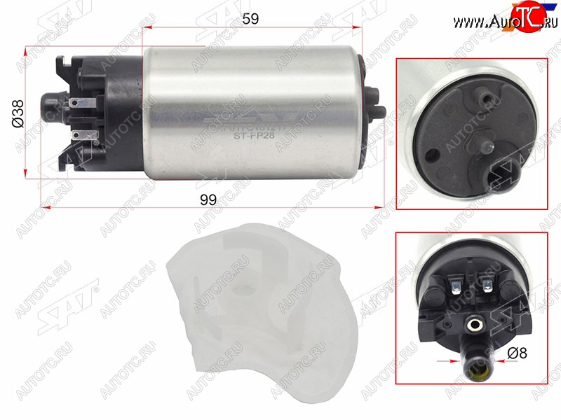 1 399 р. Топливный насос VQ35DEVQ25DEQR25DE NISSAN TEANA J32 08-14J32 4WD 10- SAT ST-FP28  с доставкой в г. Майкоп
