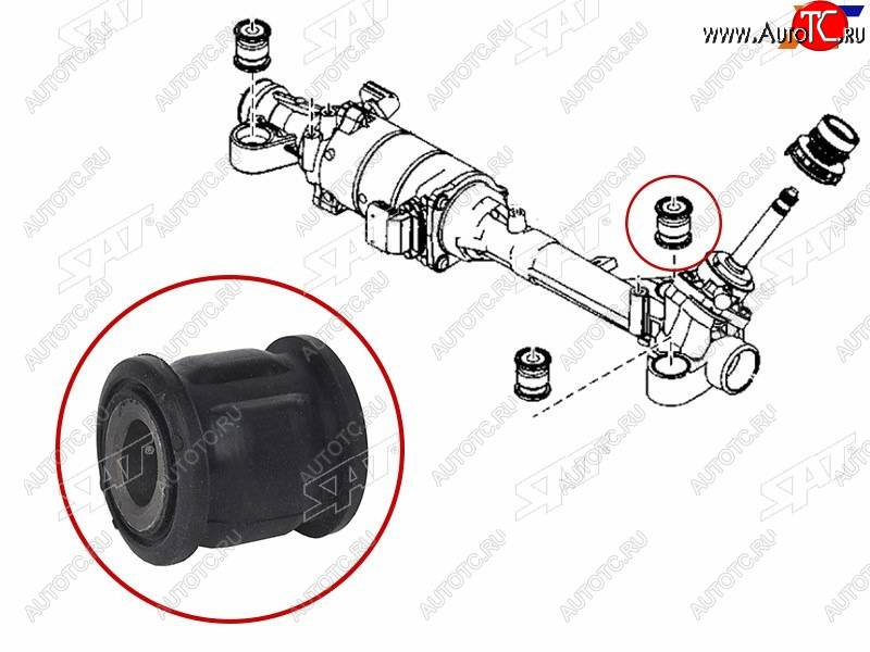 199 р. Втулка рулевой рейки Mazda 6 07-12  Atenza 07-12 SAT ST-GDK6-32-123B  с доставкой в г. Майкоп