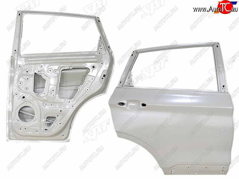 15 849 р. Дверь задняя RH SAT  Geely Coolray  SX11 (2018-2023) дорестайлинг (неокрашенная)  с доставкой в г. Майкоп