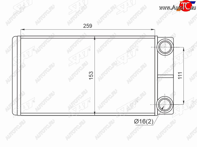 2 679 р. Радиатор отопителя салона GAZELLE NEXT 12- SAT ST-GZ01-395-0  с доставкой в г. Майкоп