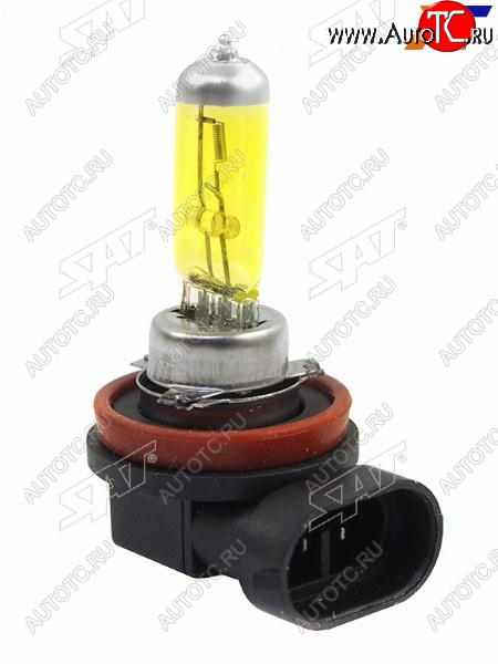 213 р. Лампа головного освещения галогенная желтая H11 12V 55W SAT ST-H11Y-12V  с доставкой в г. Майкоп